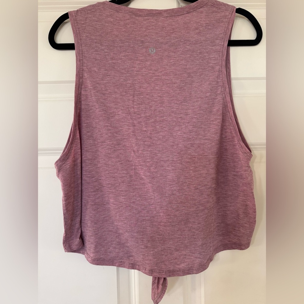 Lululemon Knot Gonna Fly Tank in Heathered Figue- Size 10? - Picture 5 of 11